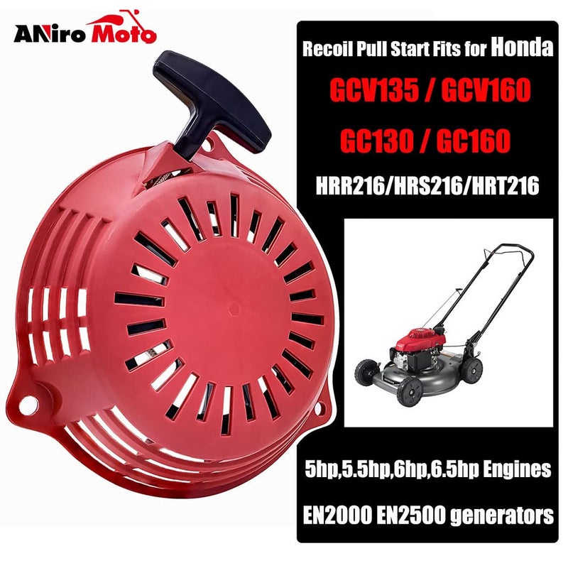 Aniro Moto GCV160 Pull Start Recoil Starter Compatible with Honda GCV135 GCV160 EN2000 HRU19 GC135 GC160 Engine Lawn Mower Pressure Washer Parts - Image 2